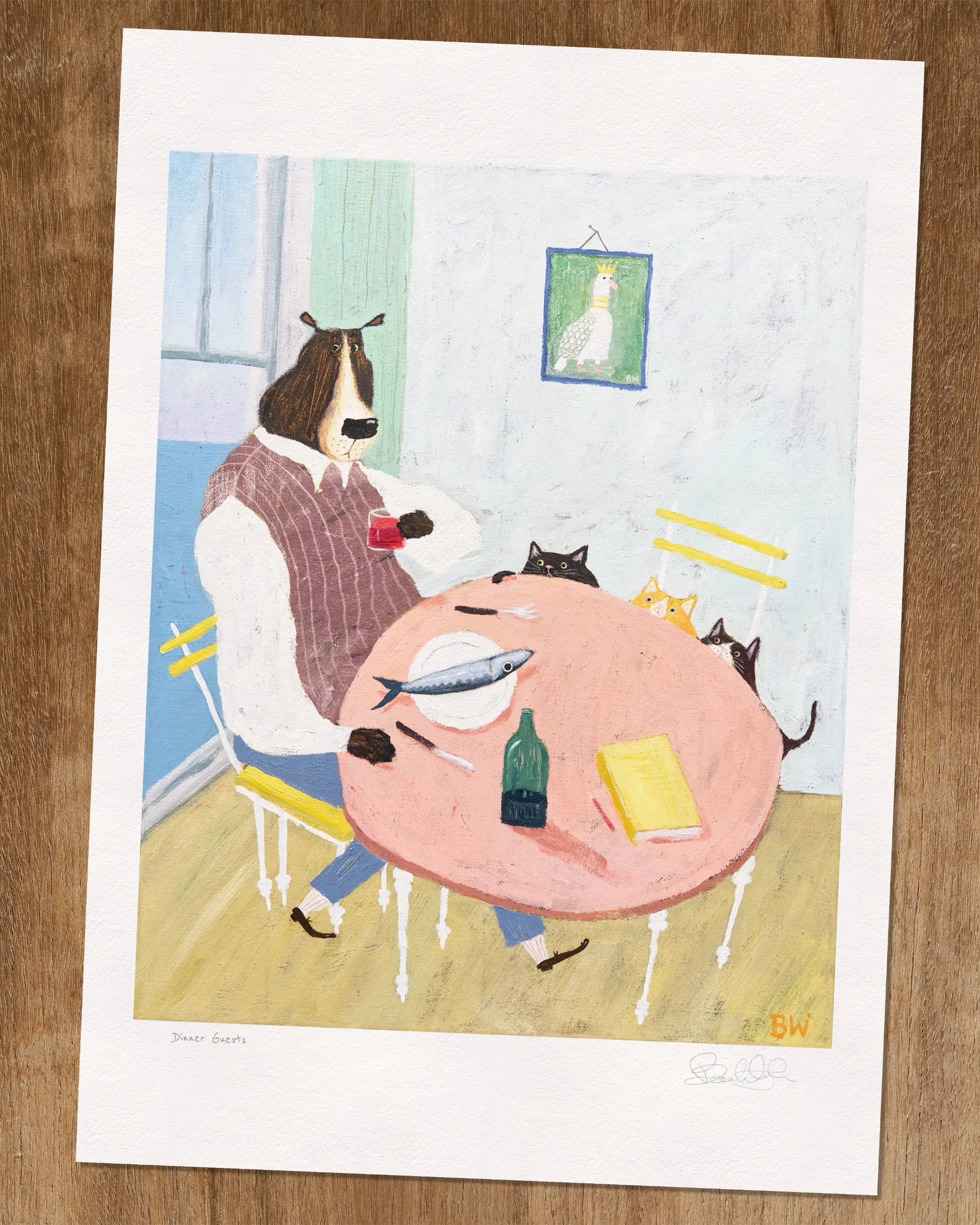 Dinner Guests - Art Print