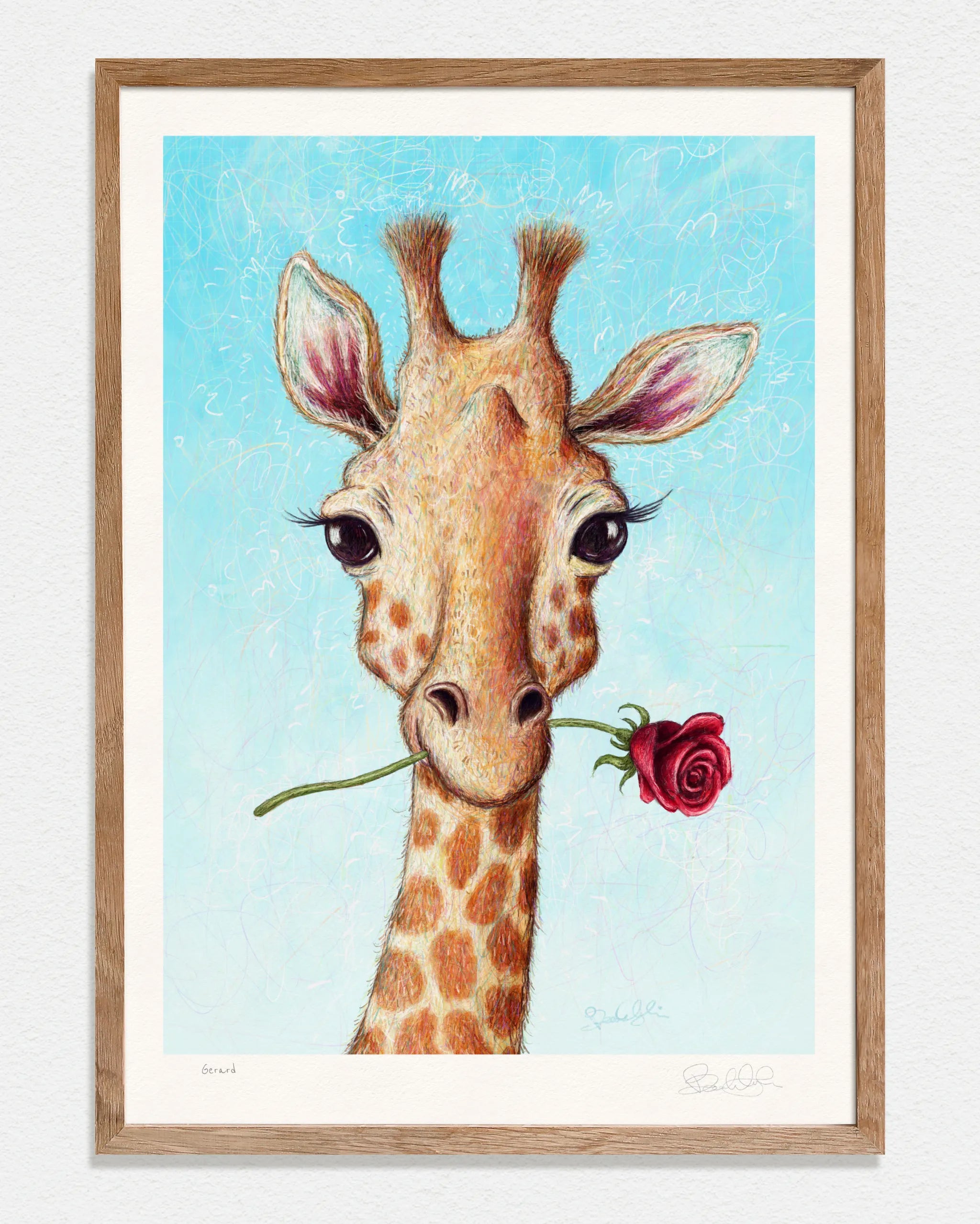 Gérard the Giraffe - Art Print