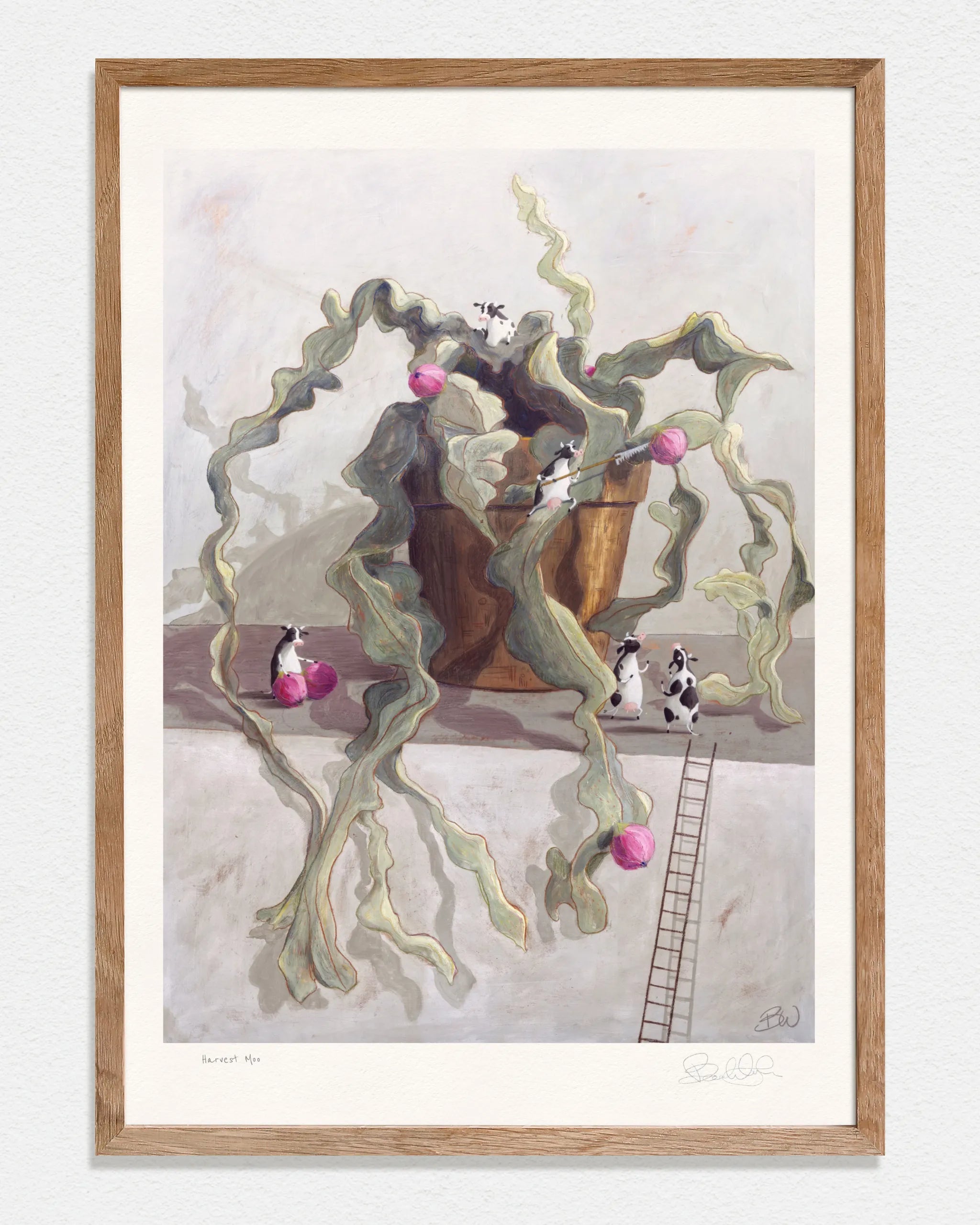 Harvest Moo - Art Print