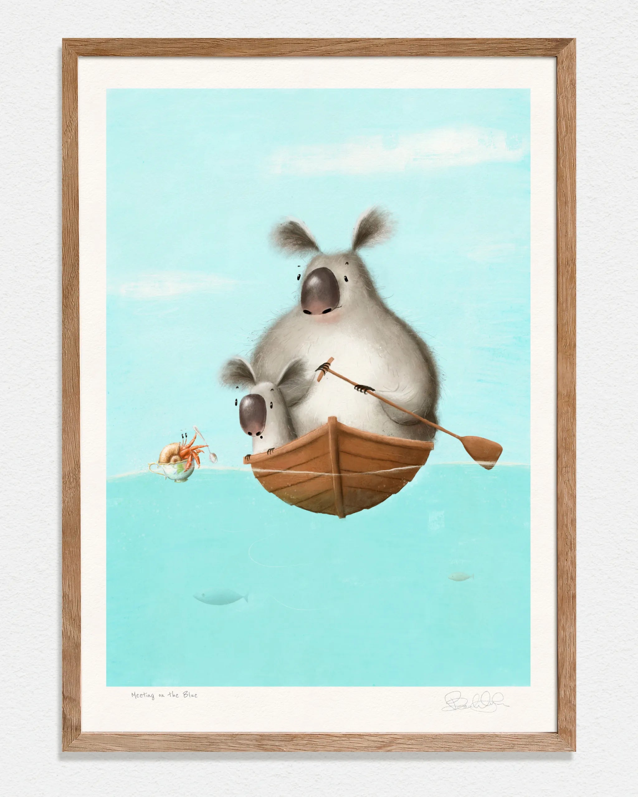 Meeting on the Blue - Art Print