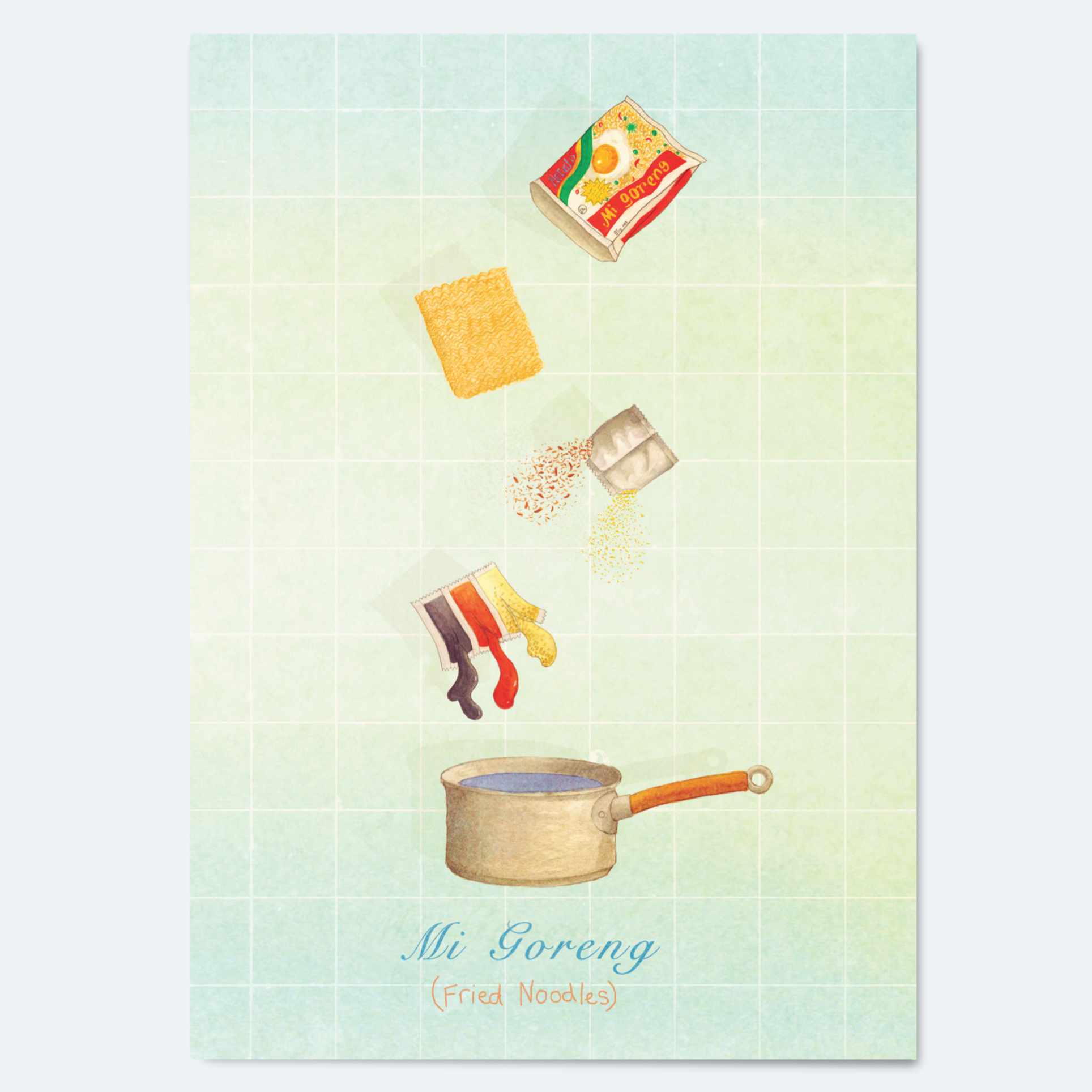Mi Goreng - Greeting Card Wholesale