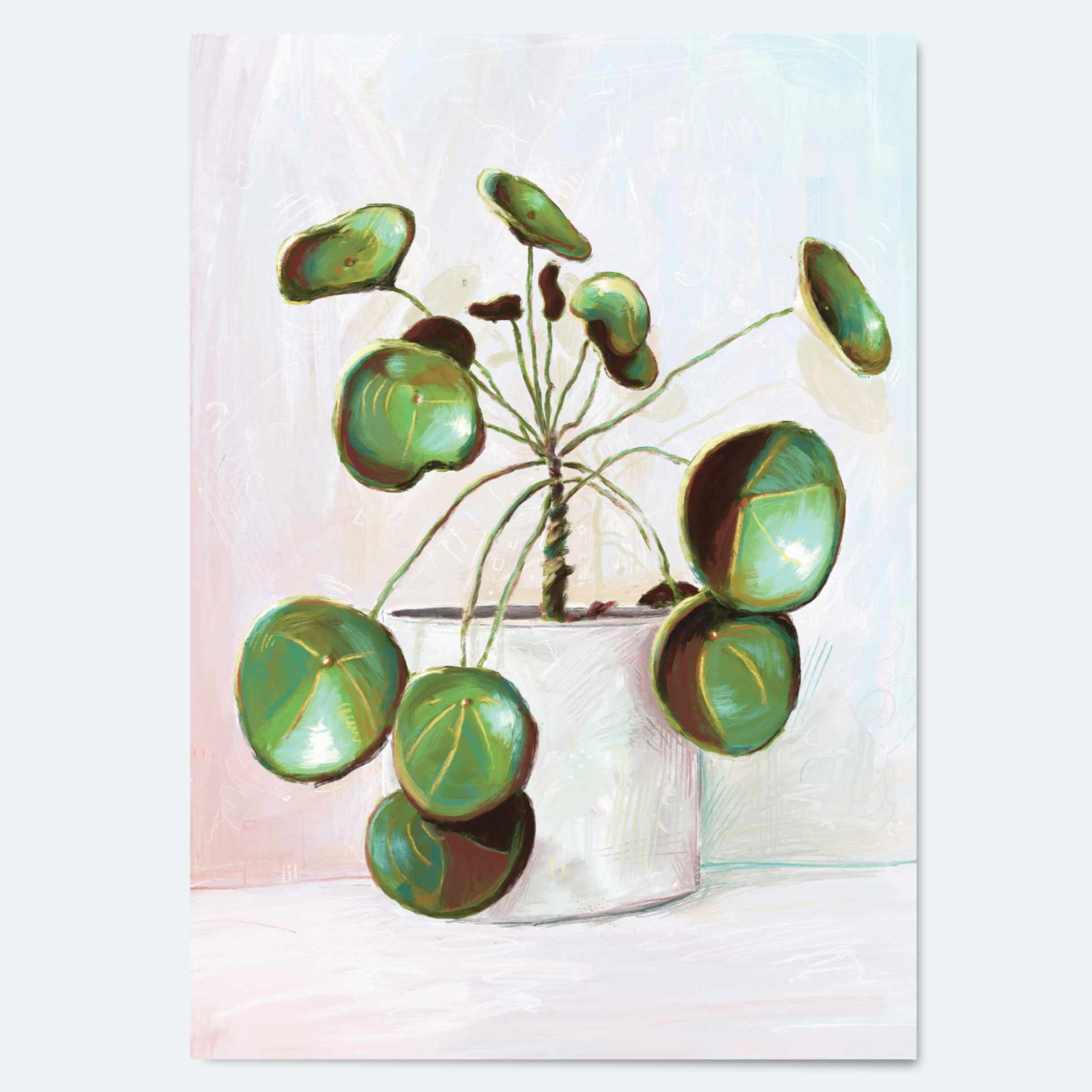 Pilea Peperomioides - Greeting Card Wholesale