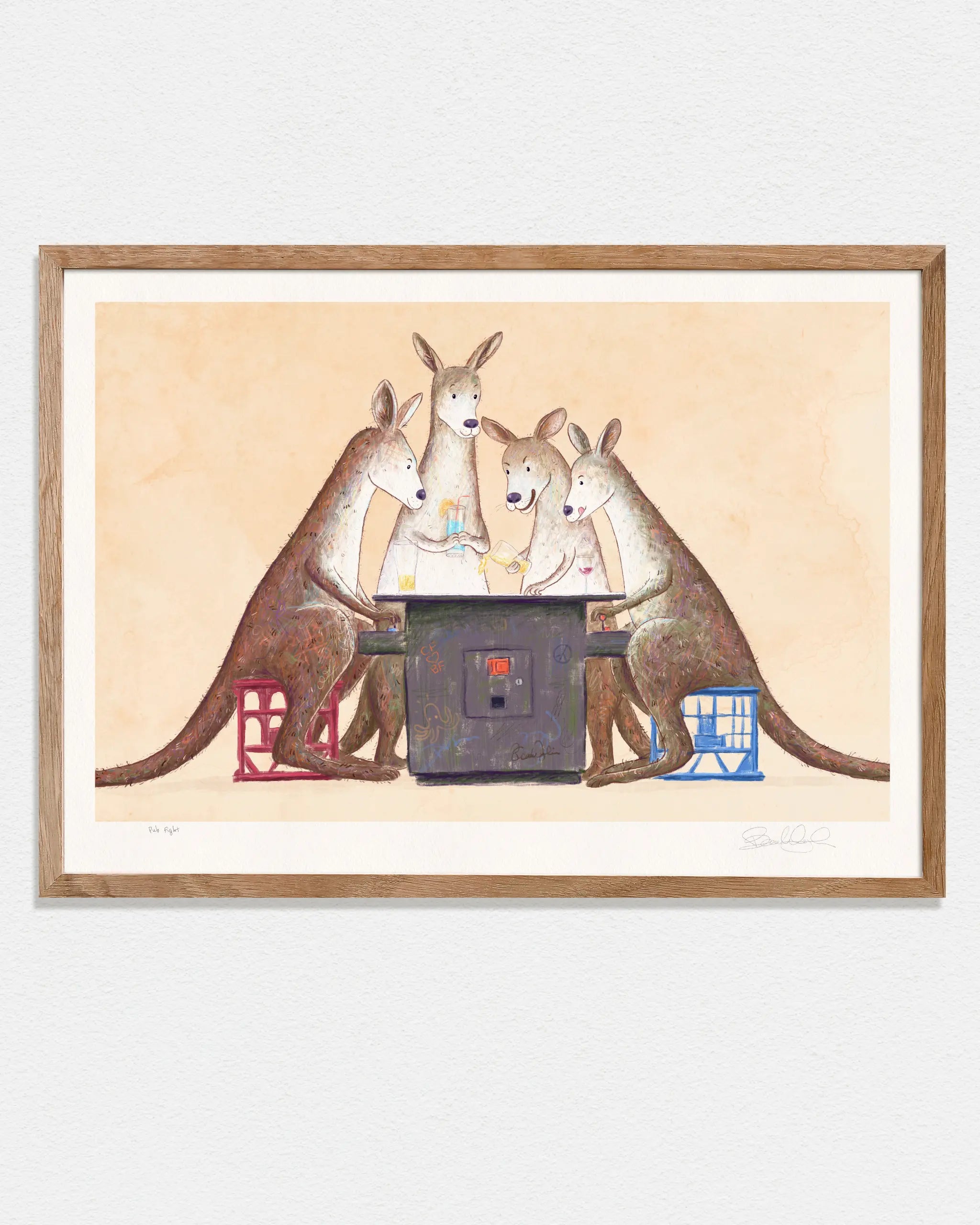 Pub Fight - Art Print