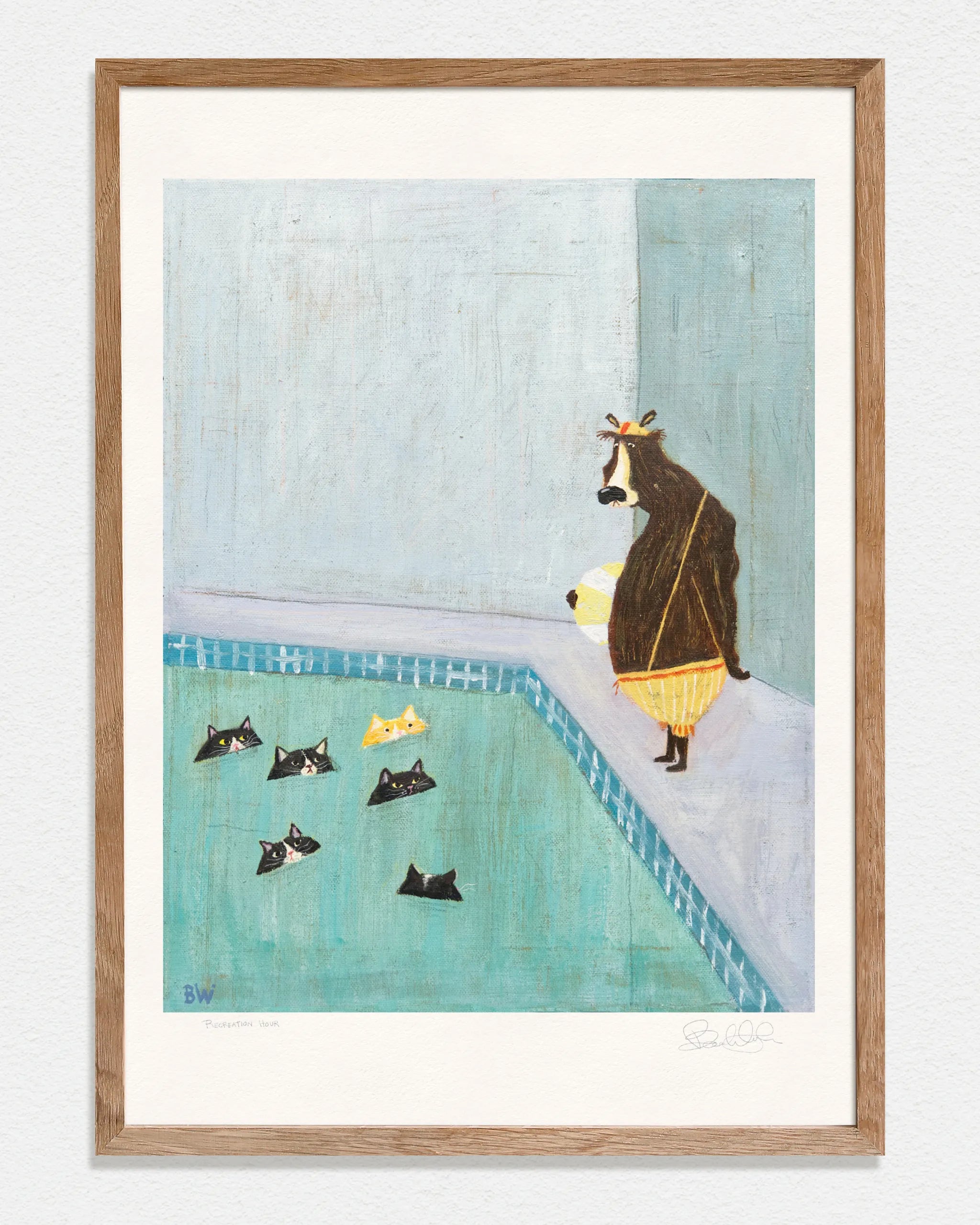 Recreation Hour - Art Print