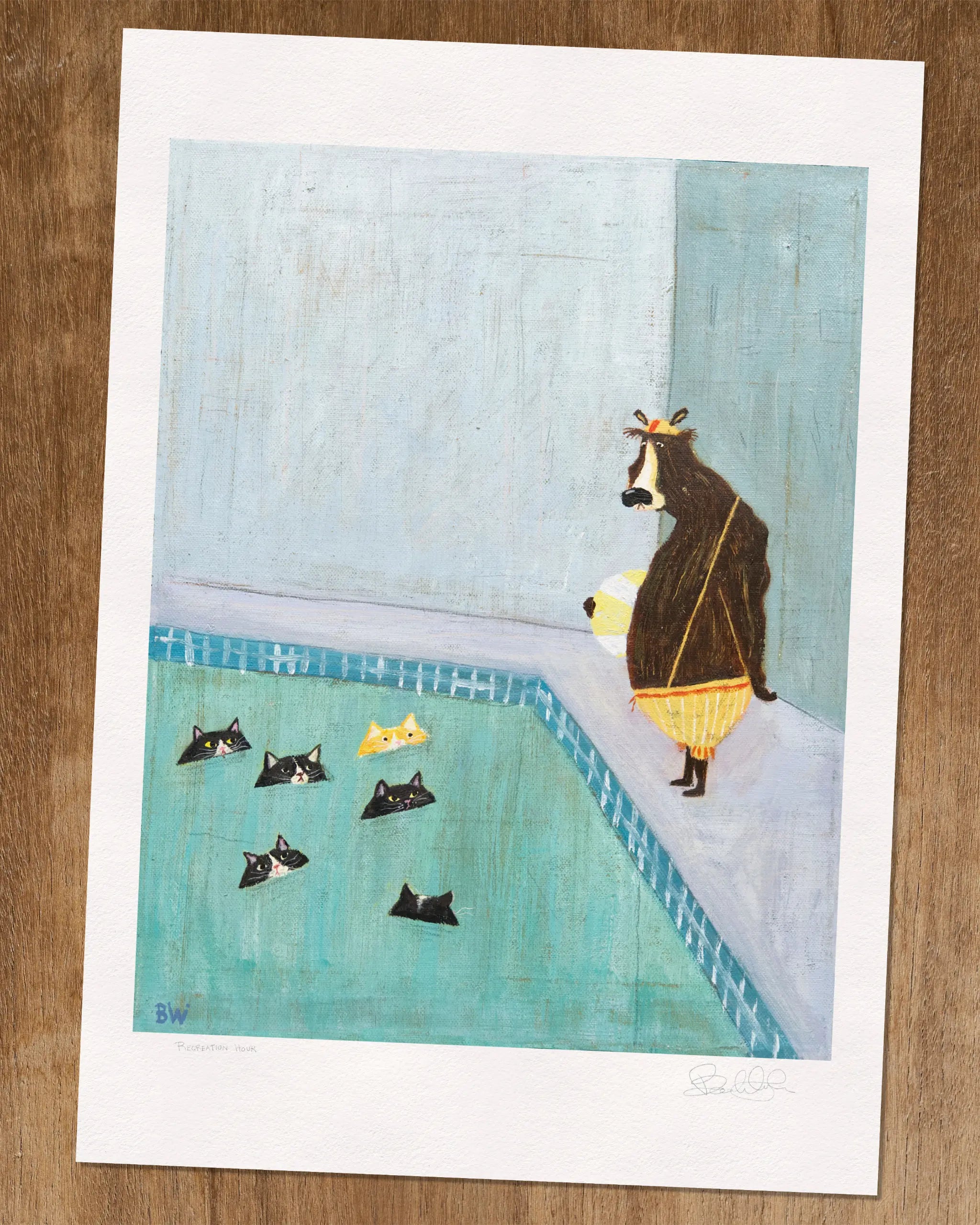 Recreation Hour - Art Print