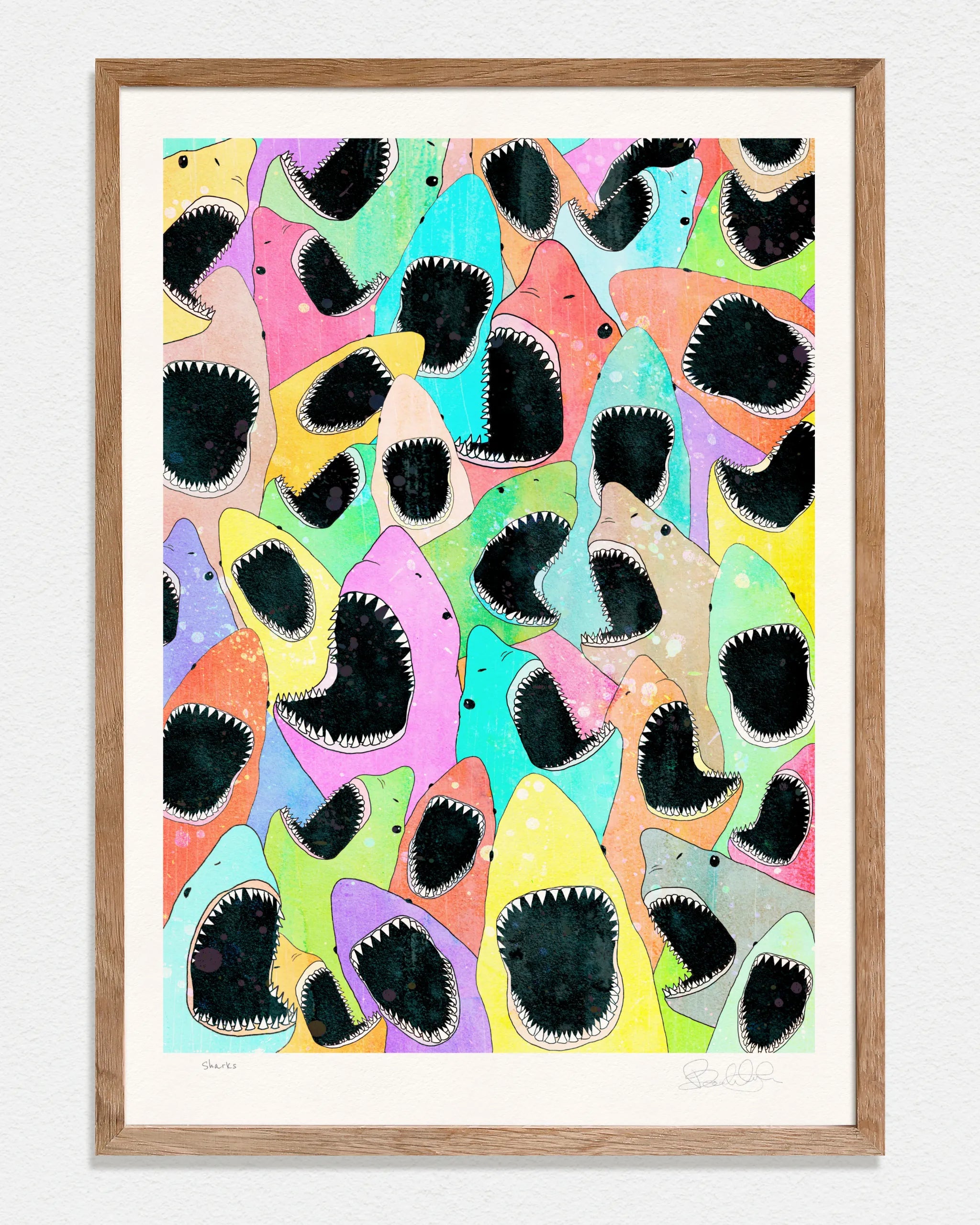 Sharks! - Art Print