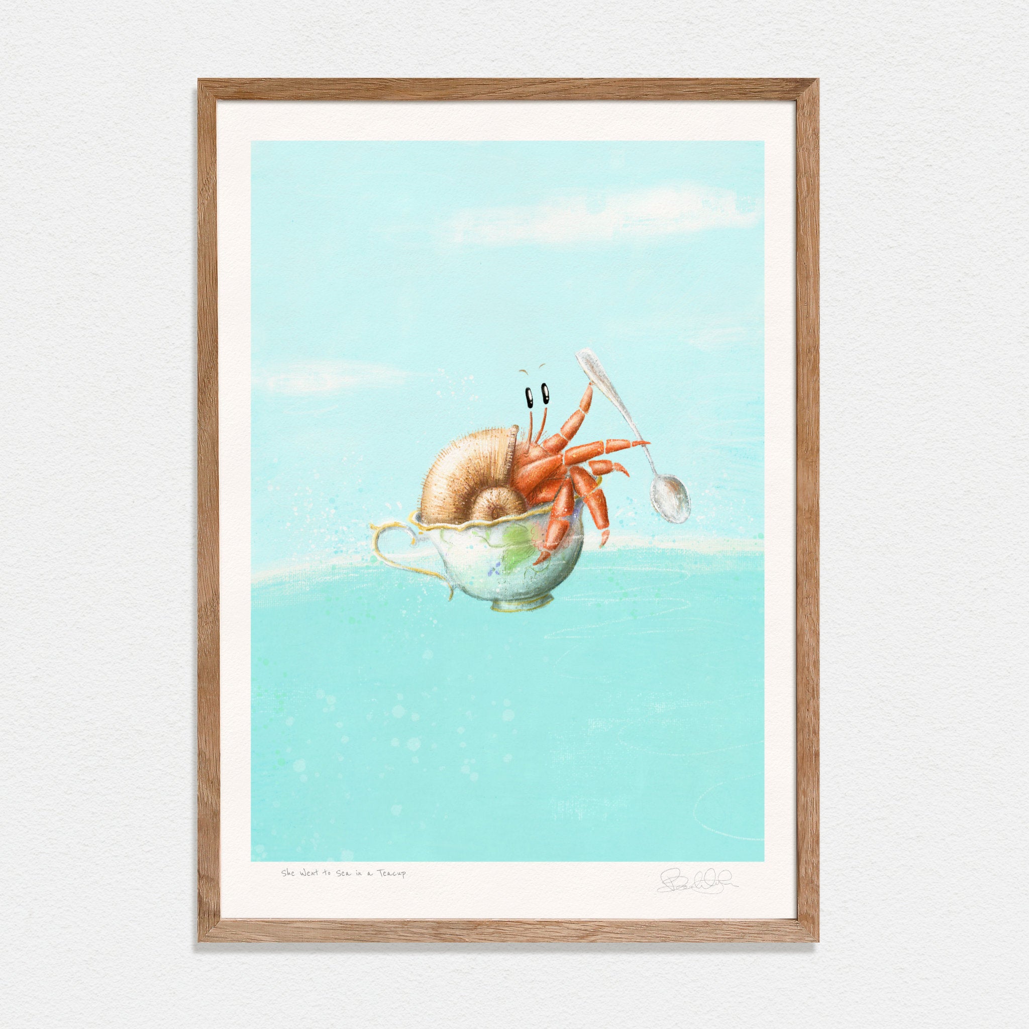 She Went to Sea in a Teacup - Art Print