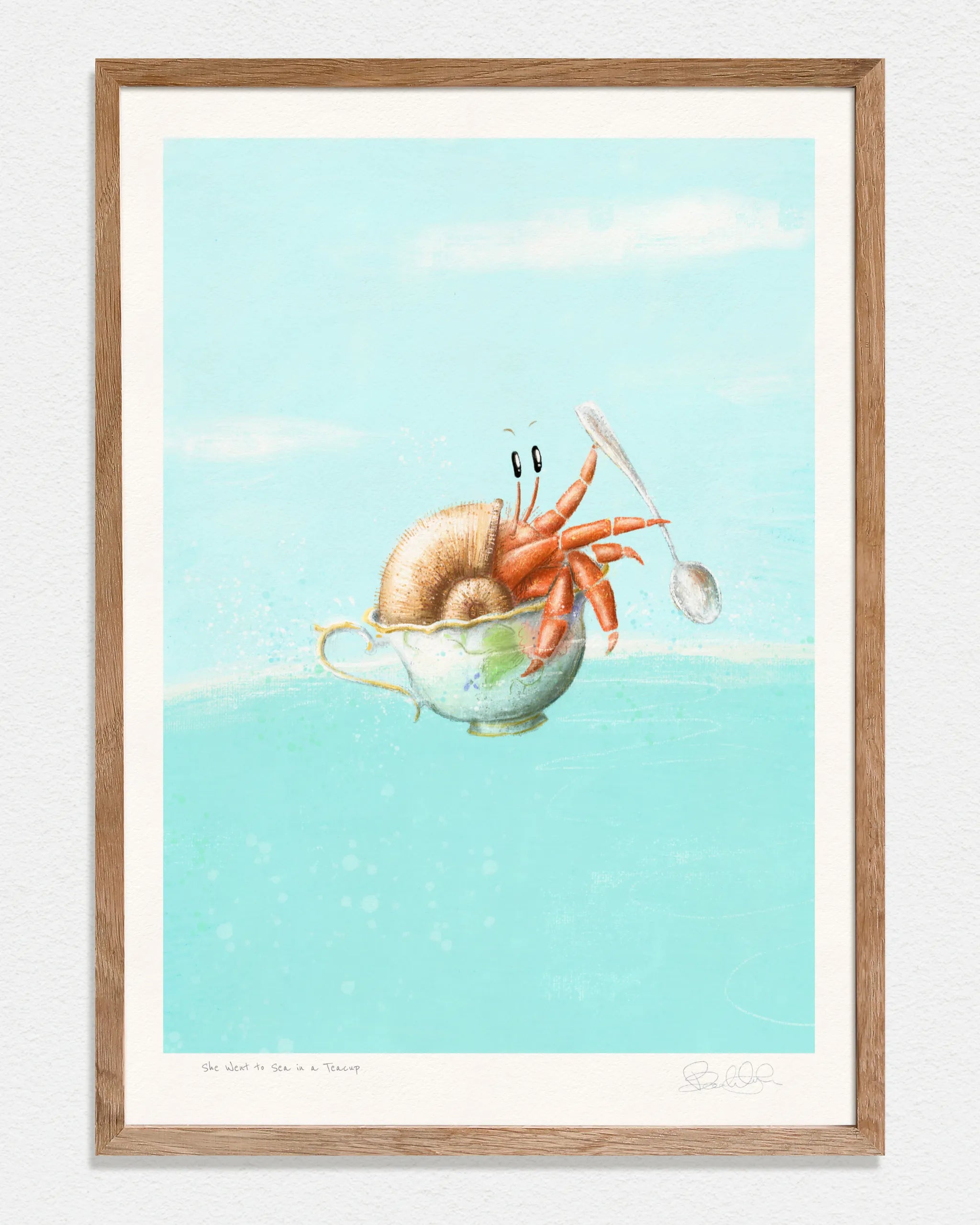 She Went to Sea in a Teacup - Art Print