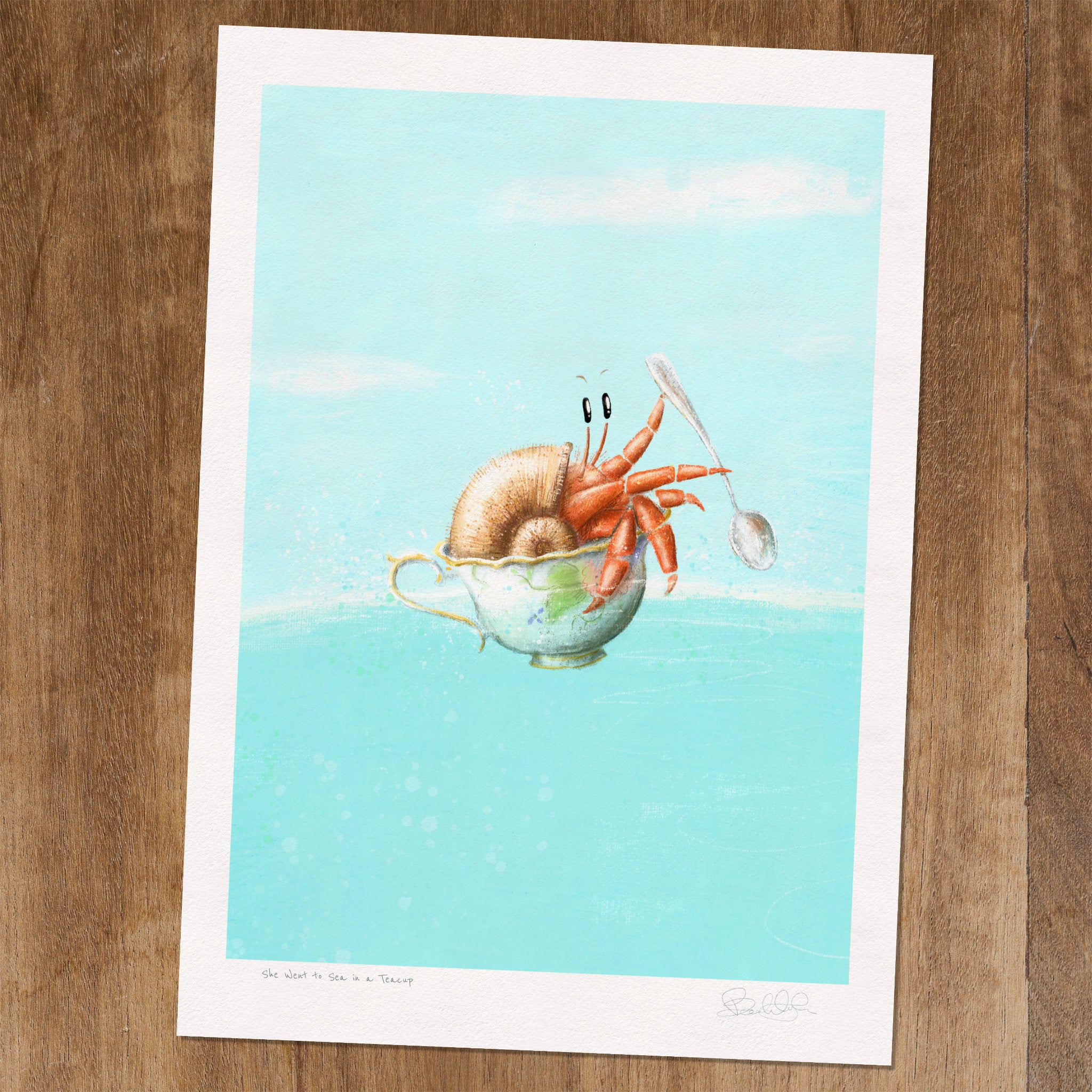 She Went to Sea in a Teacup - Art Print
