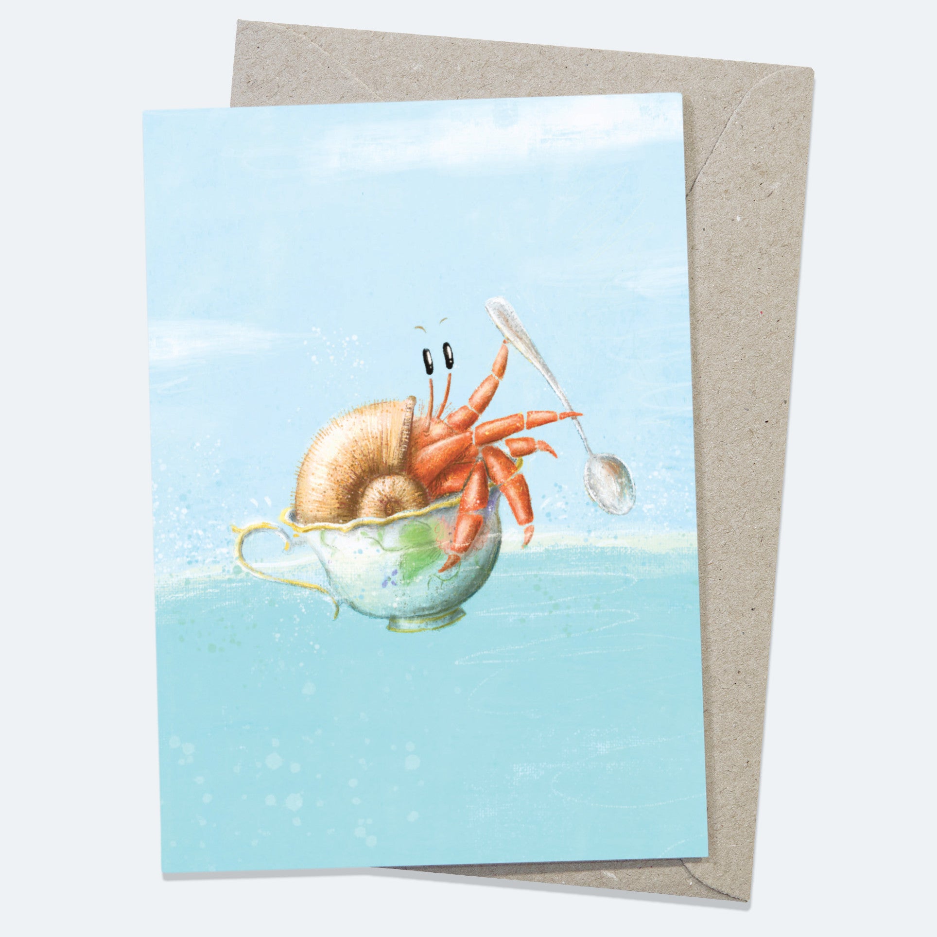 She Went to Sea in a Teacup - Greeting Card