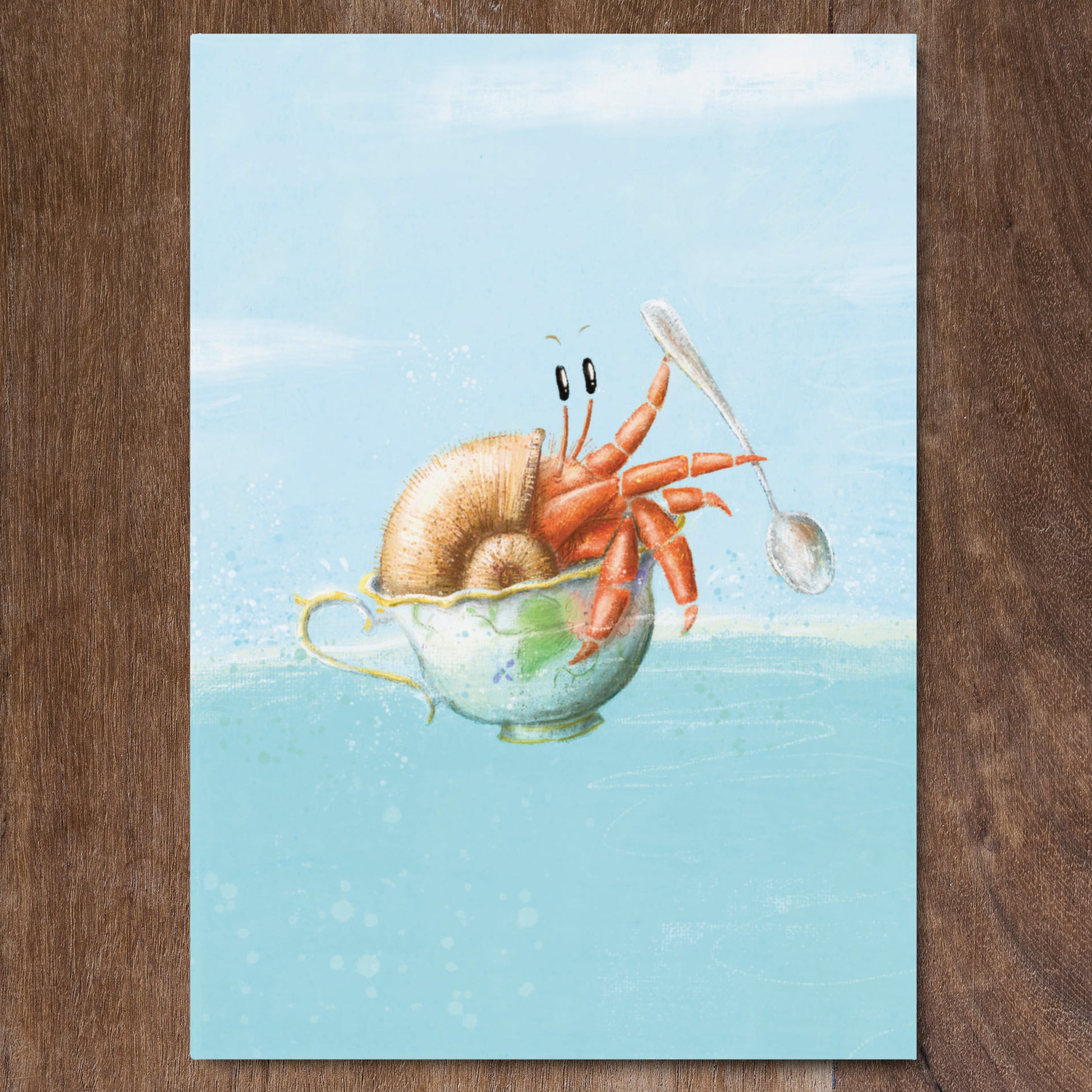 She Went to Sea in a Teacup - Greeting Card