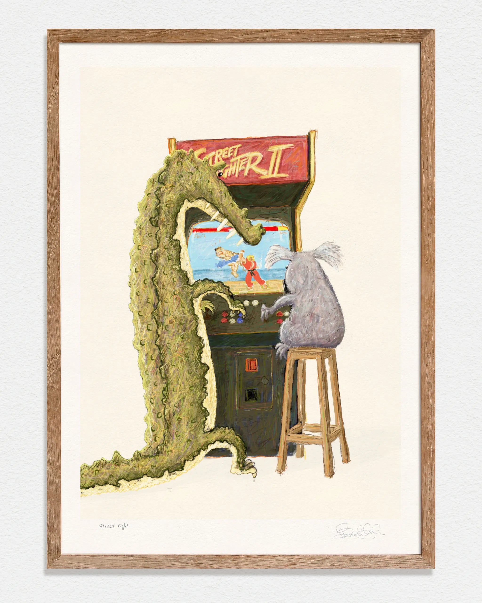Street Fight - Art Print