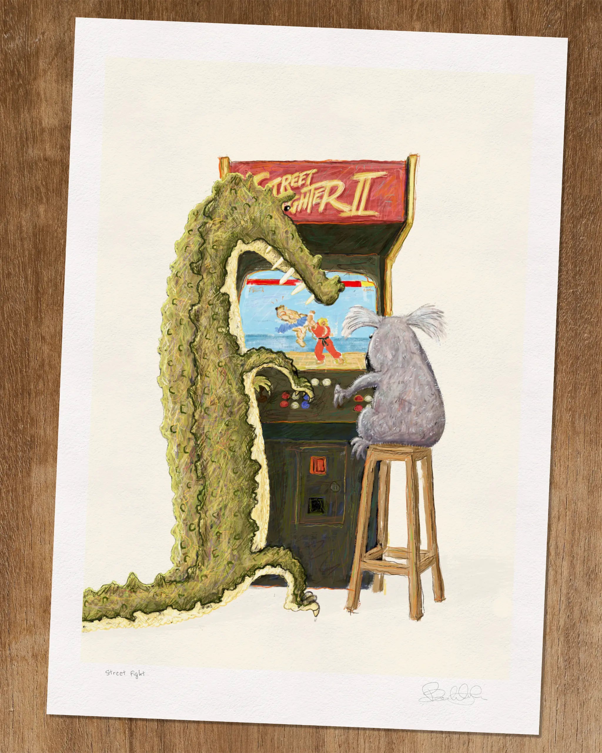 Street Fight - Art Print