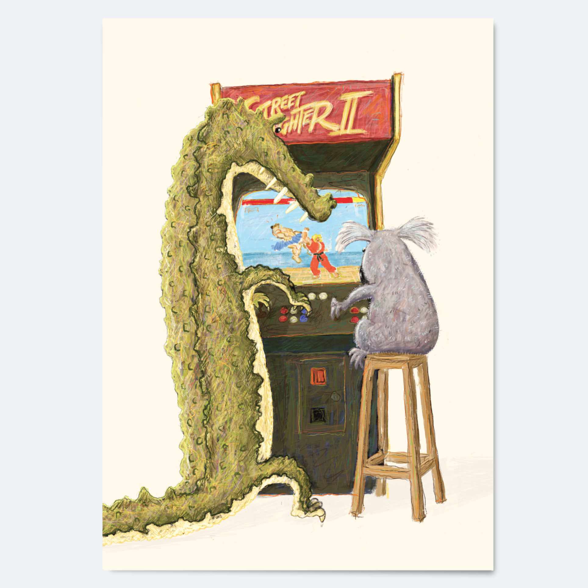 Street Fight - Greeting Card Wholesale