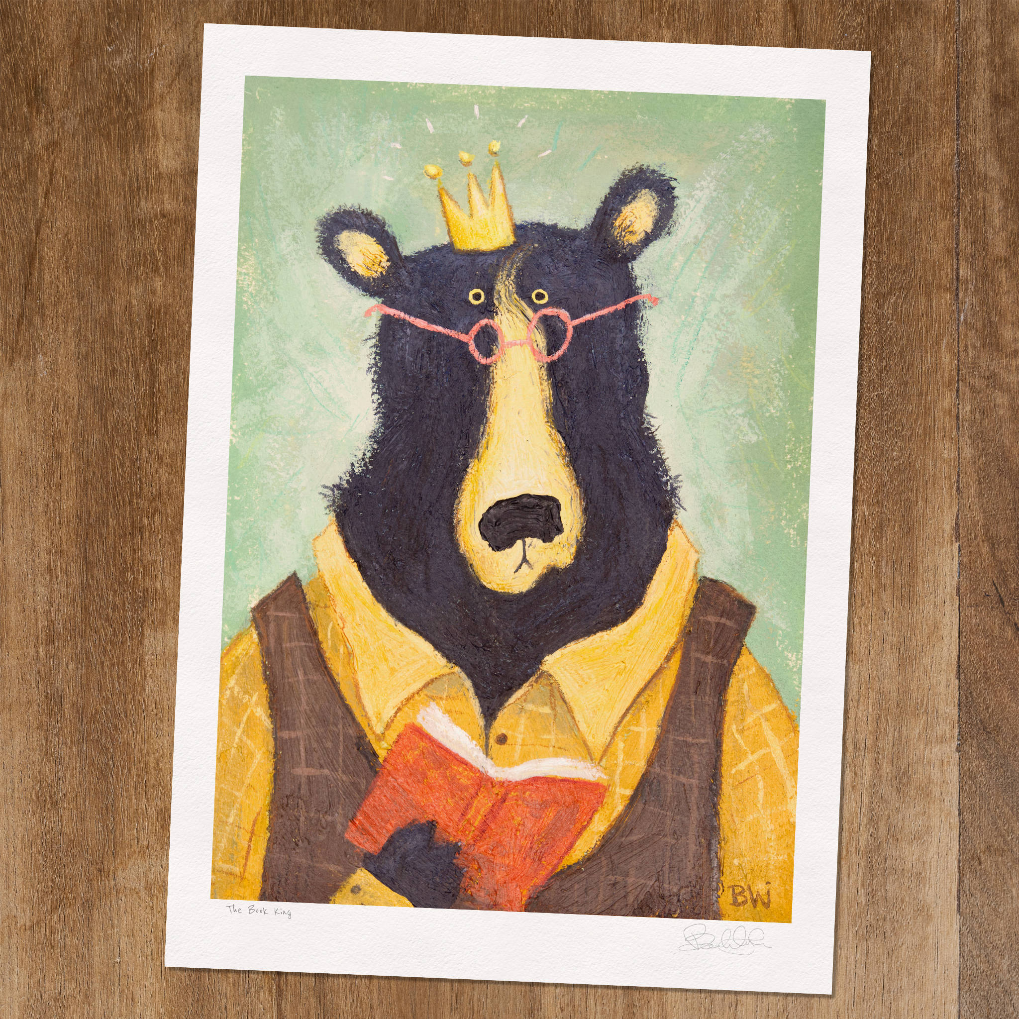 The Book King - Art Print