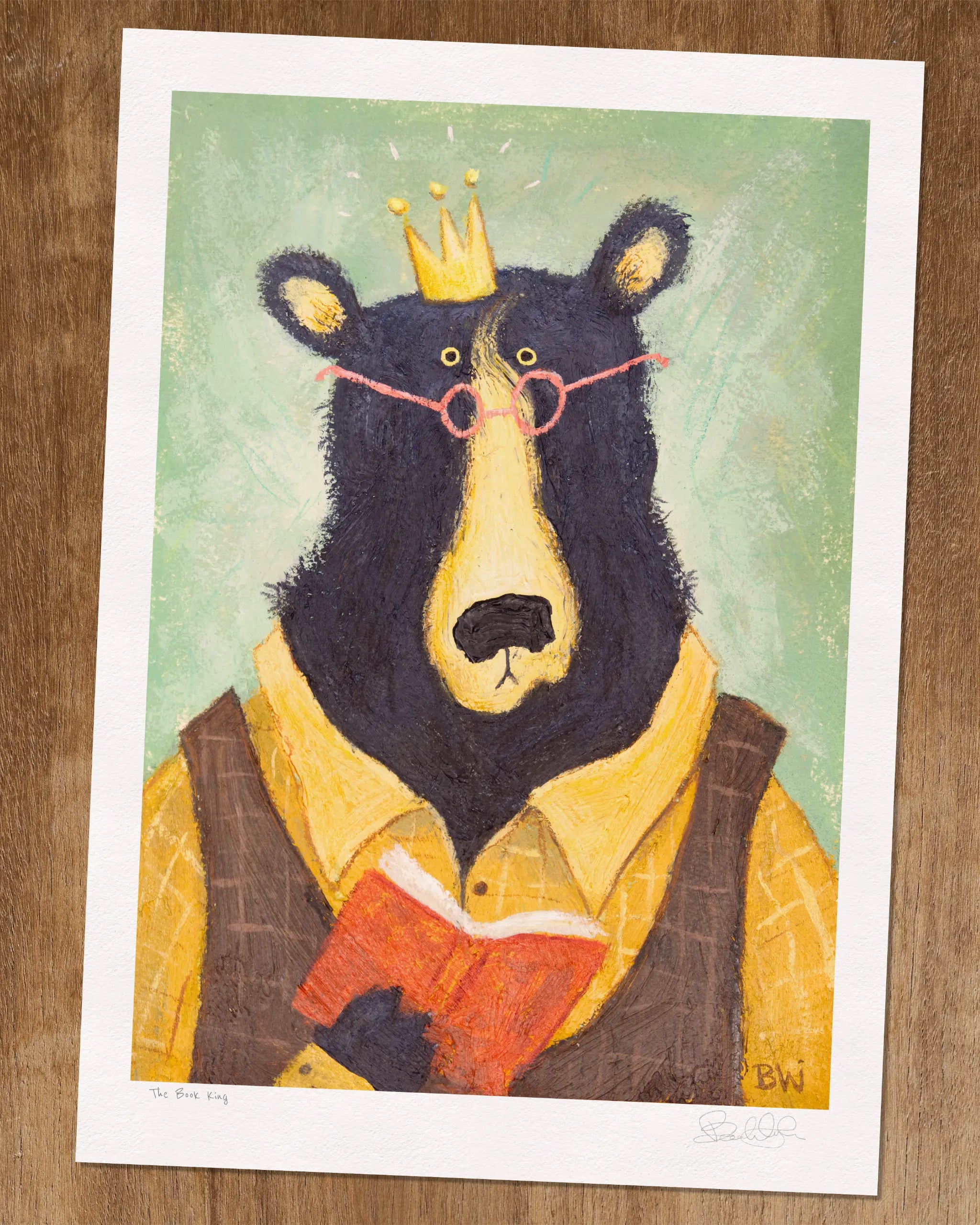 The Book King - Art Print