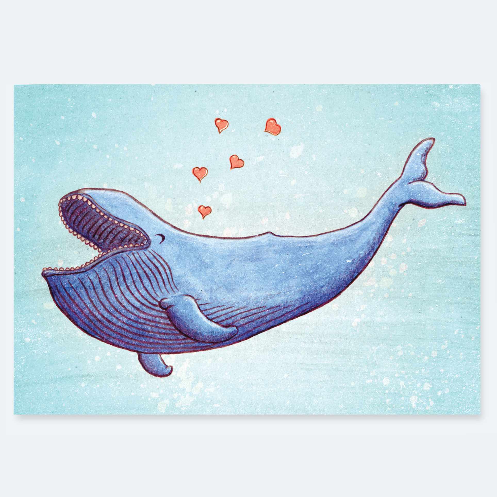 Trevor the Joyful Whale - Greeting Card Wholesale