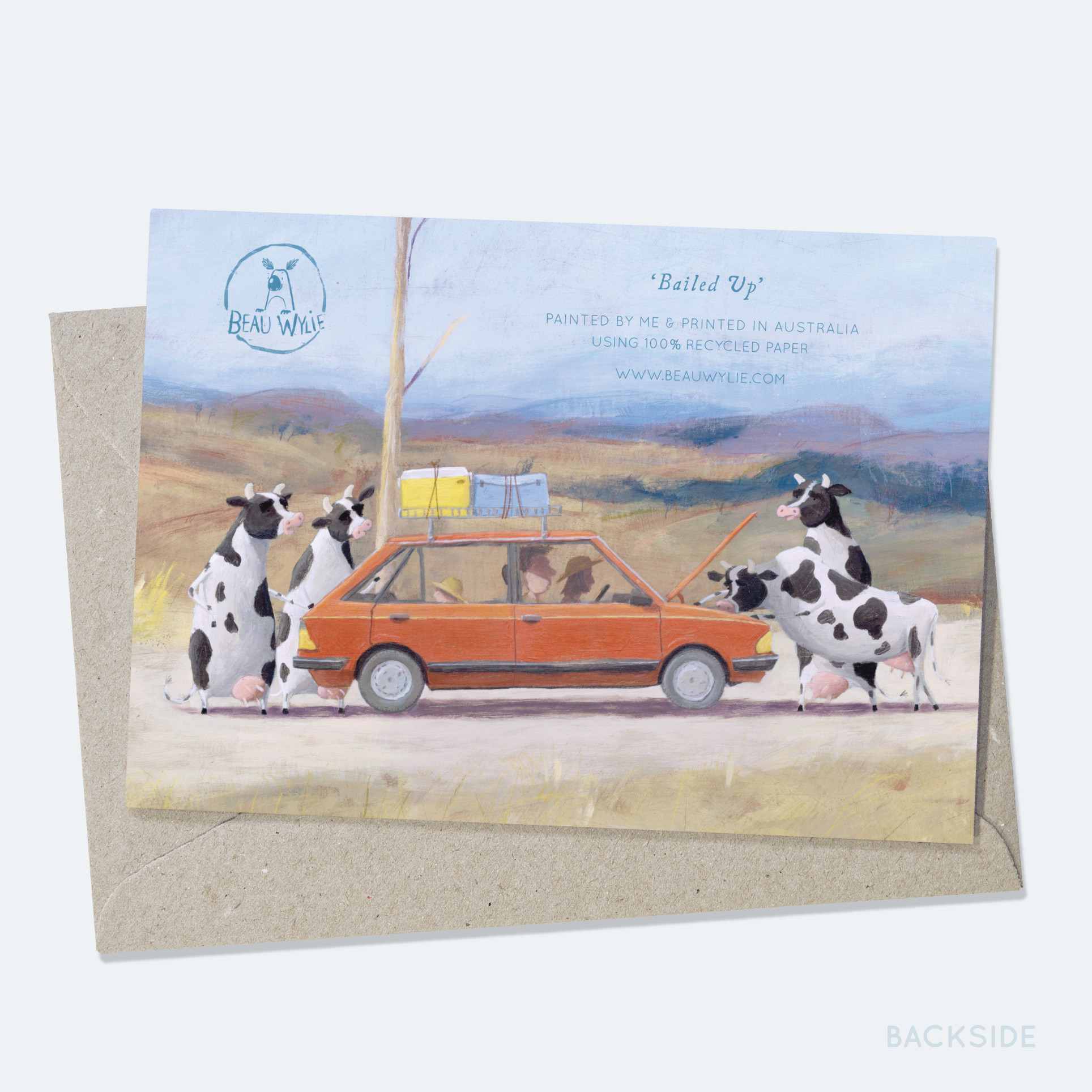 Bailed Up - Greeting Card