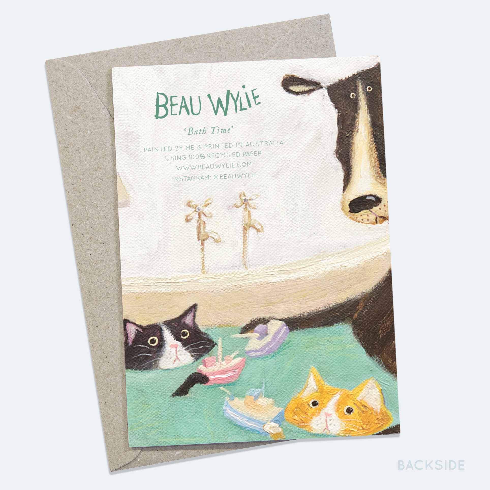 Bath Time - Greeting Card