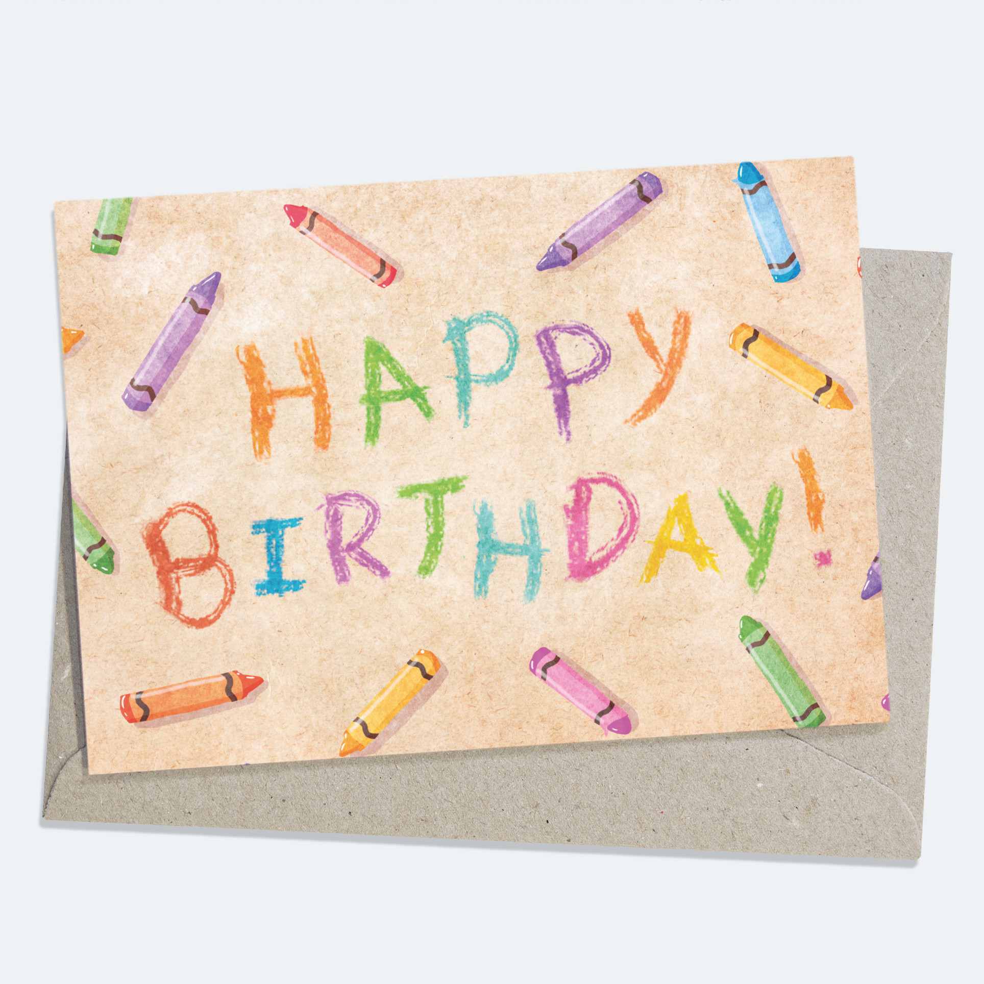 Birthday Crayons - Greeting Card