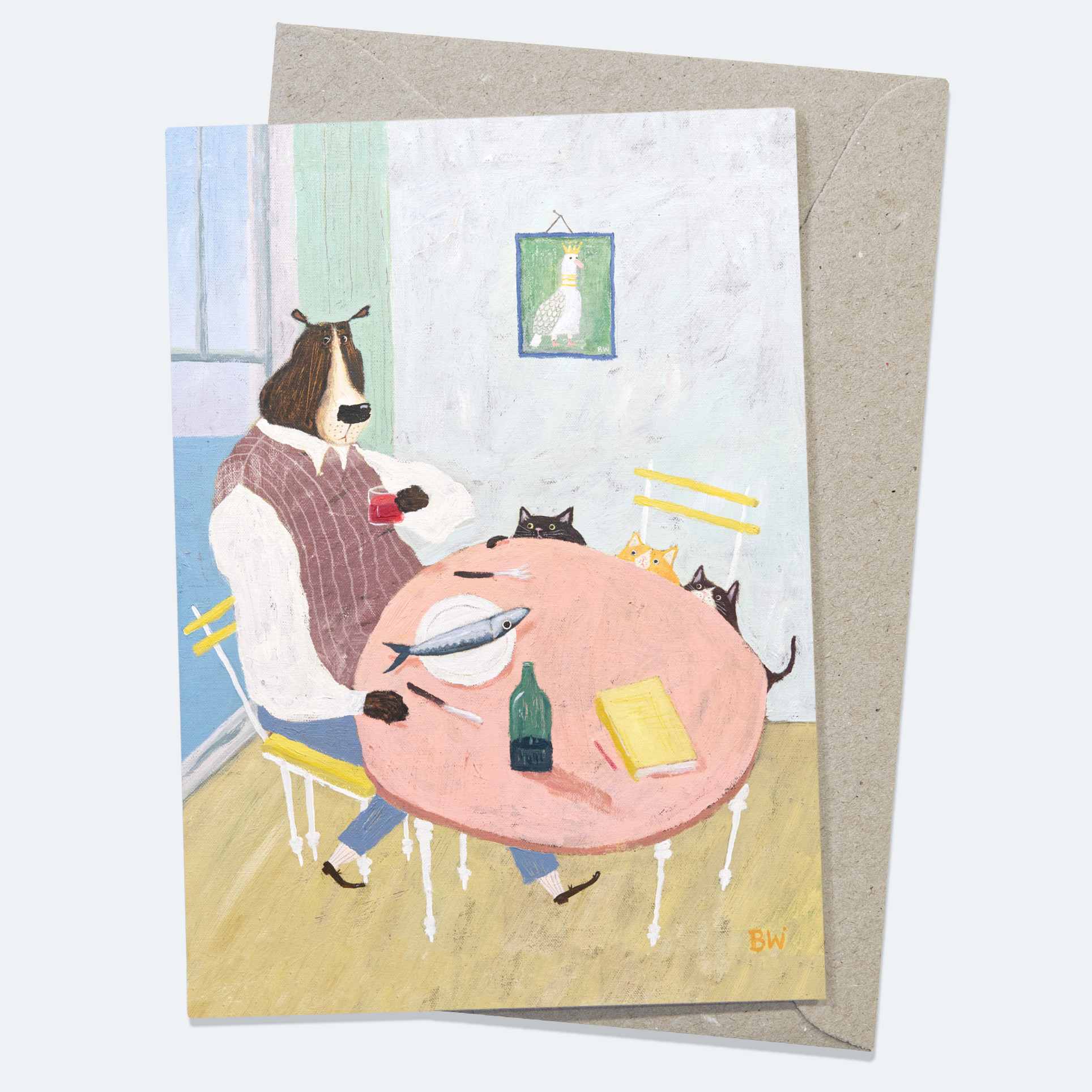Dinner Guests - Greeting Card