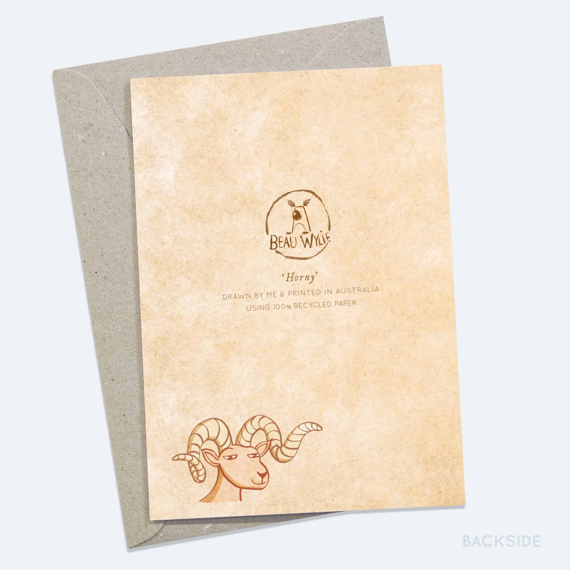 Horny - Greeting Card