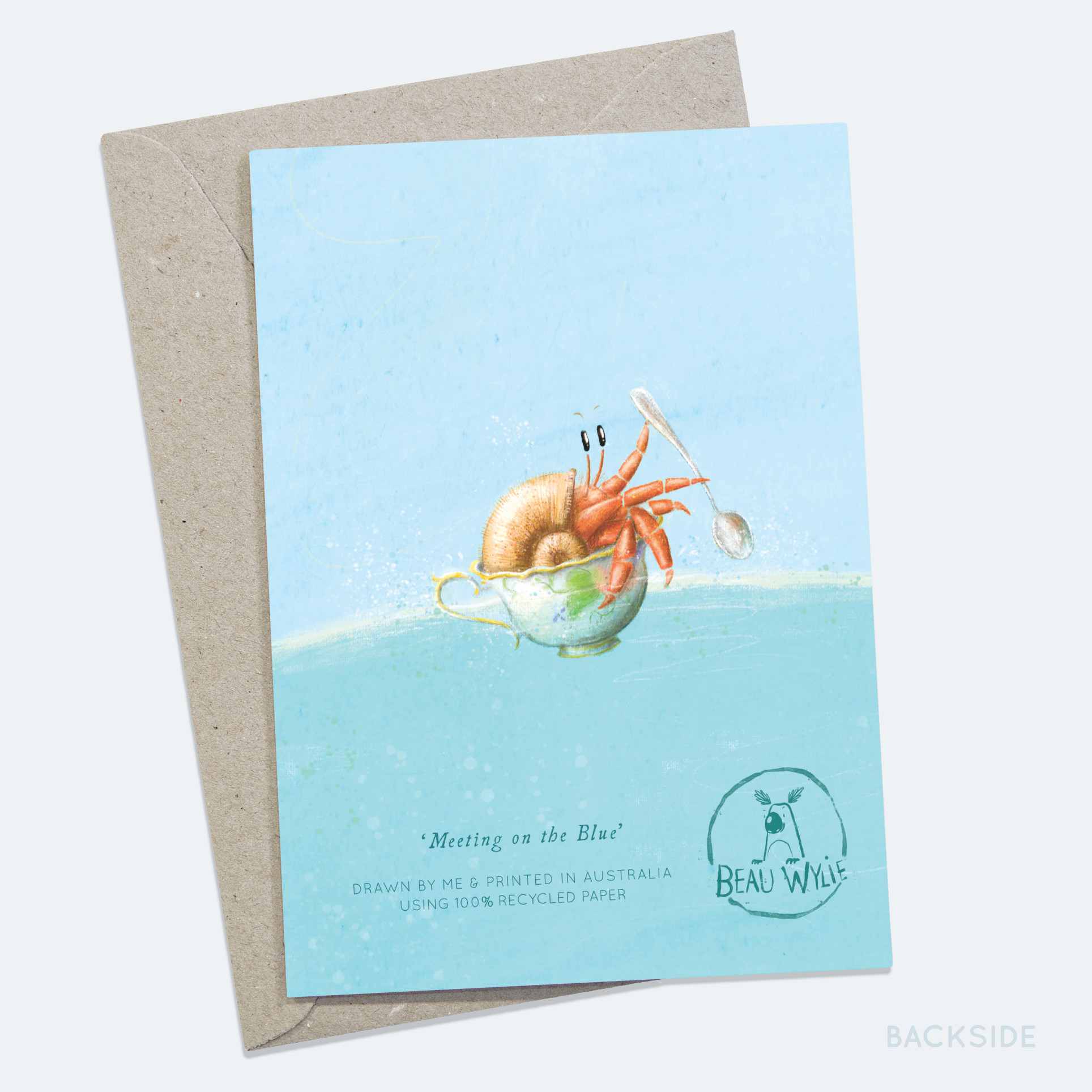 Meeting on the Blue - Greeting Card