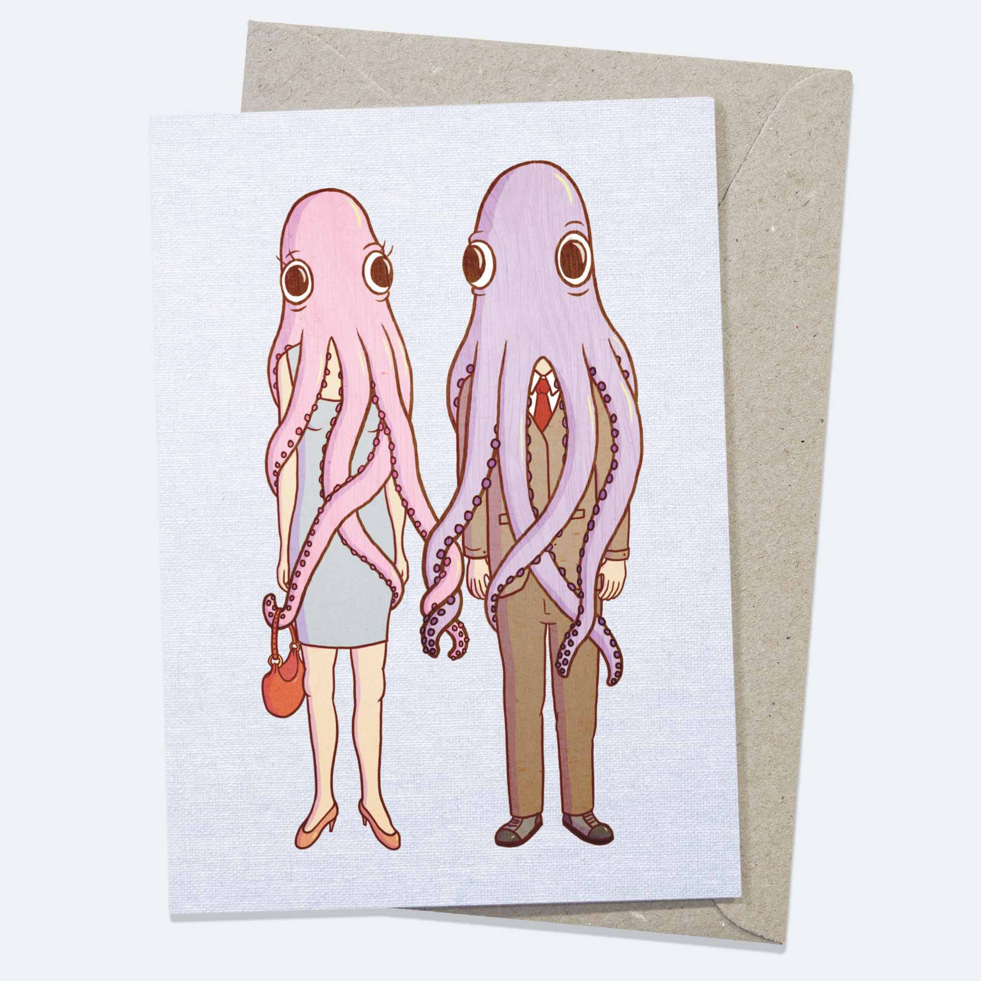 Octopus Love - Greeting Card