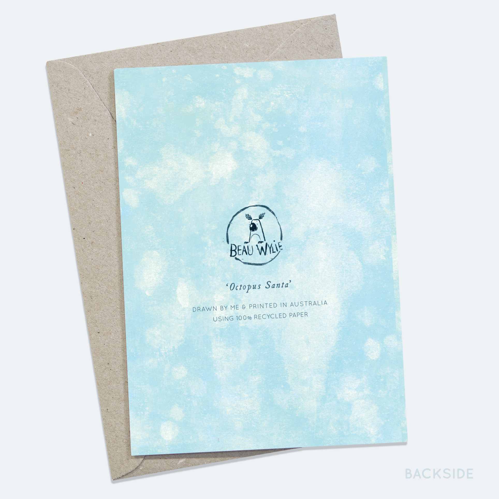 Octopus Santa - Greeting Card